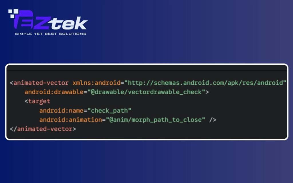 Animated vector drawables